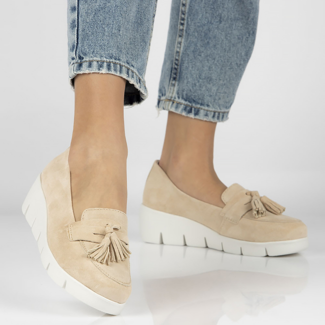 Leather shoes Filippo DP3162/23 BE beige