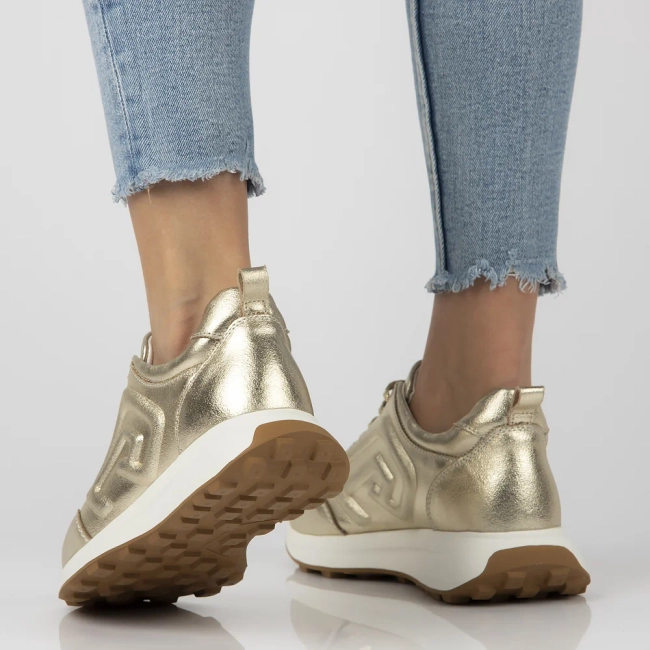 Leather sneakers Filippo DP6859/25 GO gold