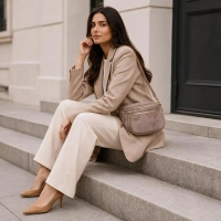 Beige crossbody bag Vicky