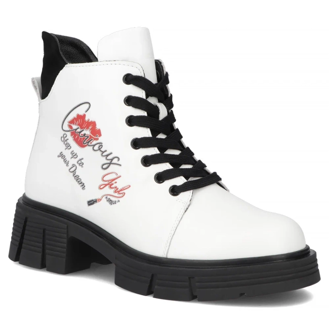 Leather ankle boots Filippo DBT7147/25 WH white