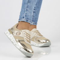 Leather Sneakers Filippo DP3542/22 BE beige