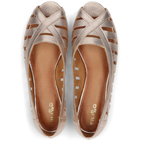 Leather ballerinas Filippo 04506 gold