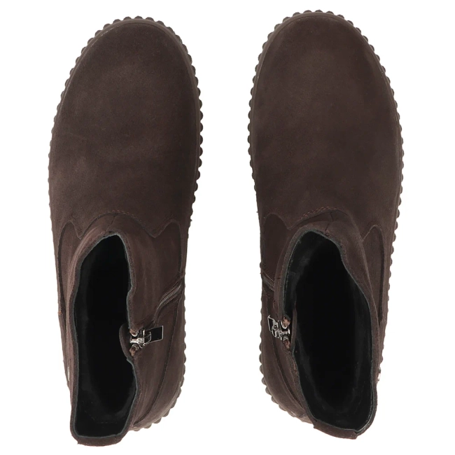 Leather platform ankle boots Filippo DBT8336/26 D BR dark brown