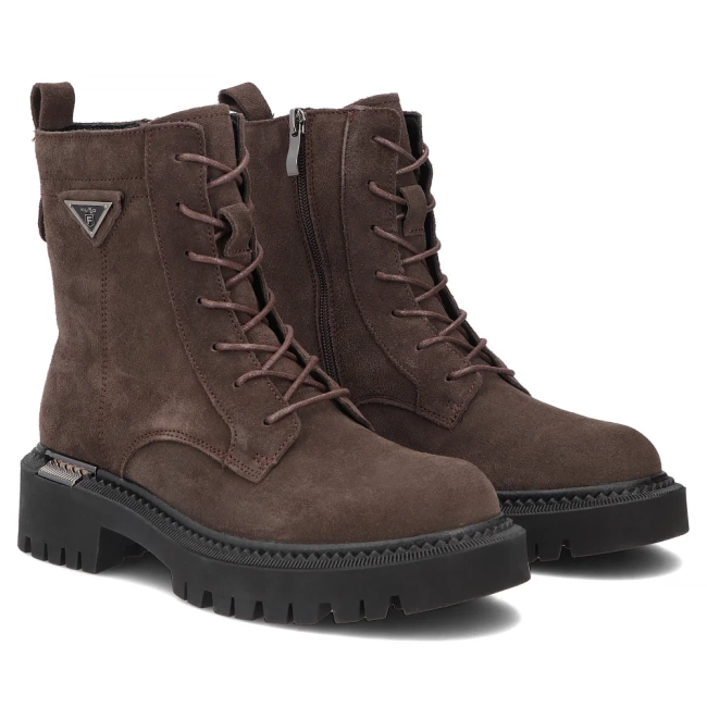 Skórzane botki Filippo DBT8063/26 D BR brązowe