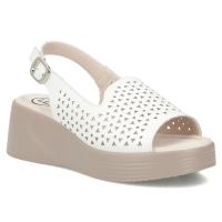 Leather sandals Filippo DS7583/26 WH white