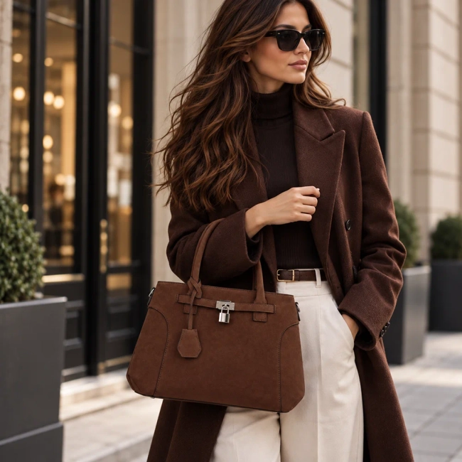 Brown handbag Savannah