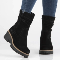 Skórzane botki Filippo DBT6402/26 BK czarne