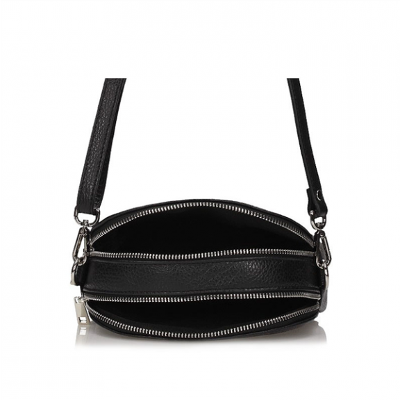 Handbag Toscanio Leather Messenger Bag A283 black