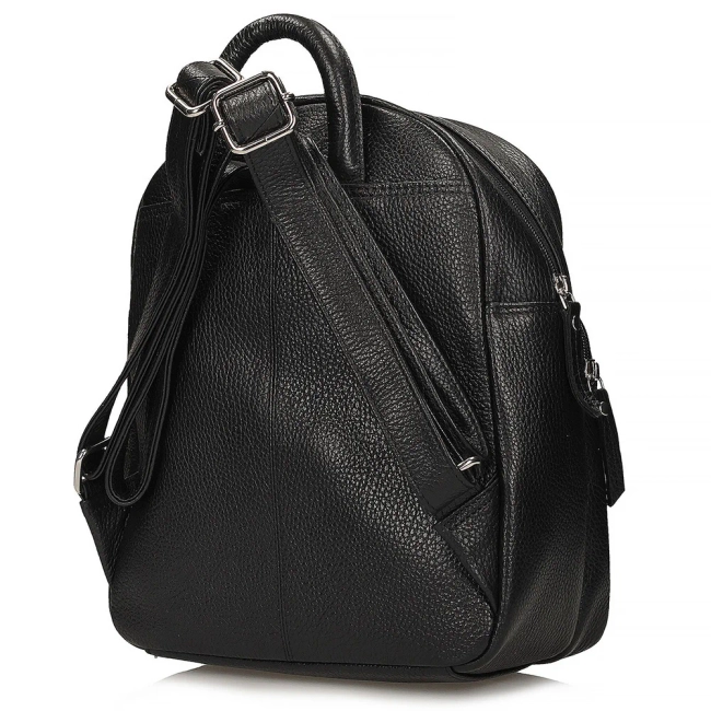 Leather backpack Toscanio T1144 black