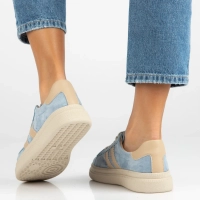 Leather sneakers Filippo DP7499/26 BL blue