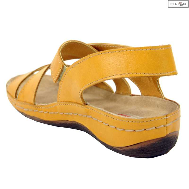 Sandals KACPER 2-2510 k.138 yellow 8022577