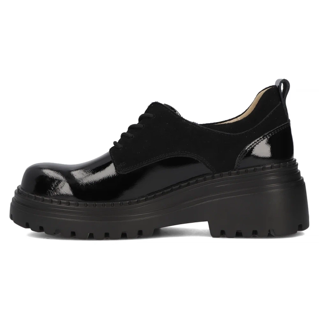 Leather shoes Filippo DP6123/24 BK black