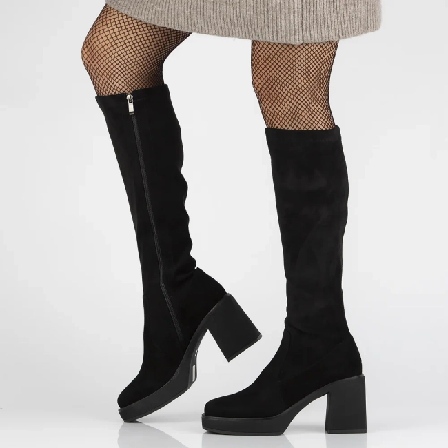 Leather boots Filippo DKZ6645/24 BK black