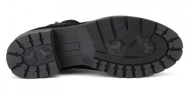 Botki Simen 1597A Czarny Welur