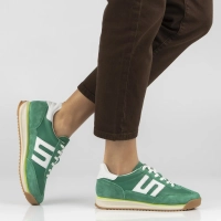 Skórzane sneakersy Filippo DP7686/26 GE zielone