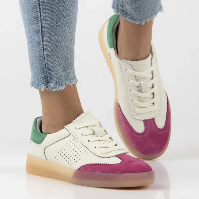 Leather sneakers Filippo DP6745/25 FH GE white pink