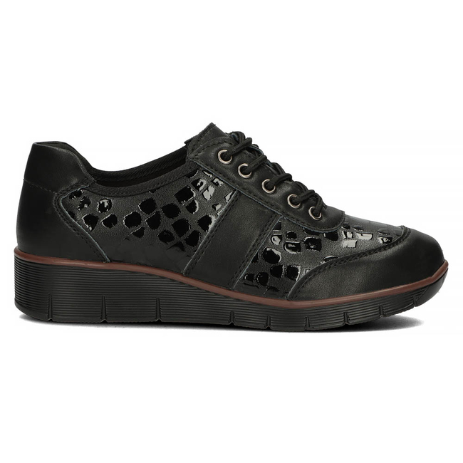 Leather shoes Filippo DP028/22 BK CR black