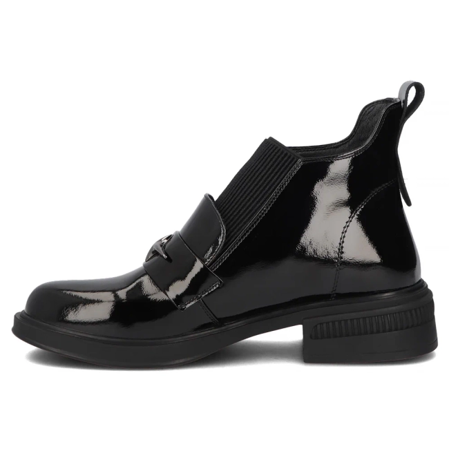 Skórzane botki Filippo DBT7313/25 BK czarne