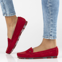 Leather loafers Filippo DP2037/23 RD red