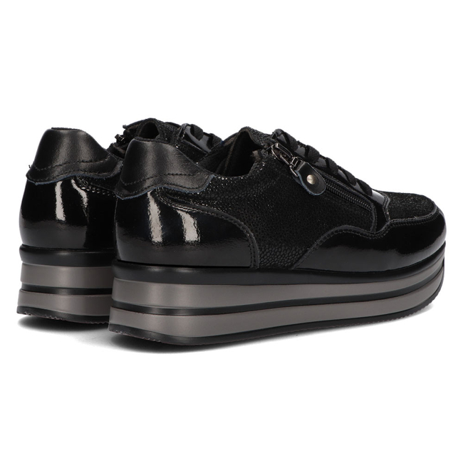 Skórzane sneakersy Filippo DP3152/21 BK Czarne