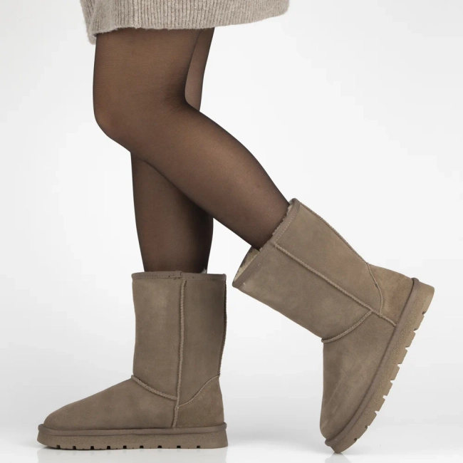 Leather snow boots Filippo DBT7333/25 TP beige