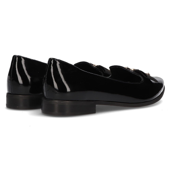 Leather loafers Filippo 2588 black lacquered