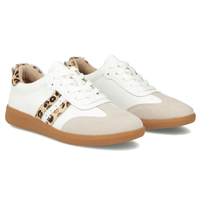 Leather sneakers Filippo DP7508/26 WH LEO white