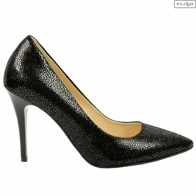 Czółenka EKSBUT 16-4023-f68-1g czarne lico 8021961