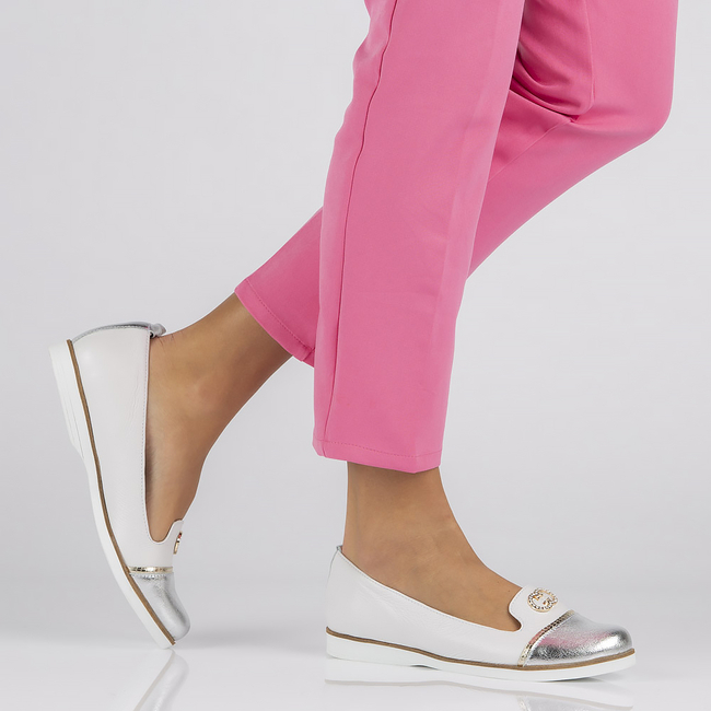 Leather shoes Filippo 150 white