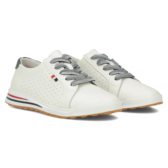 Leather shoes Filippo DP3509/24 WH white