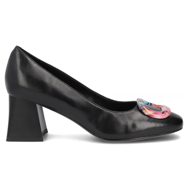 Leather shoes Filippo DP7831/26 BK BK black