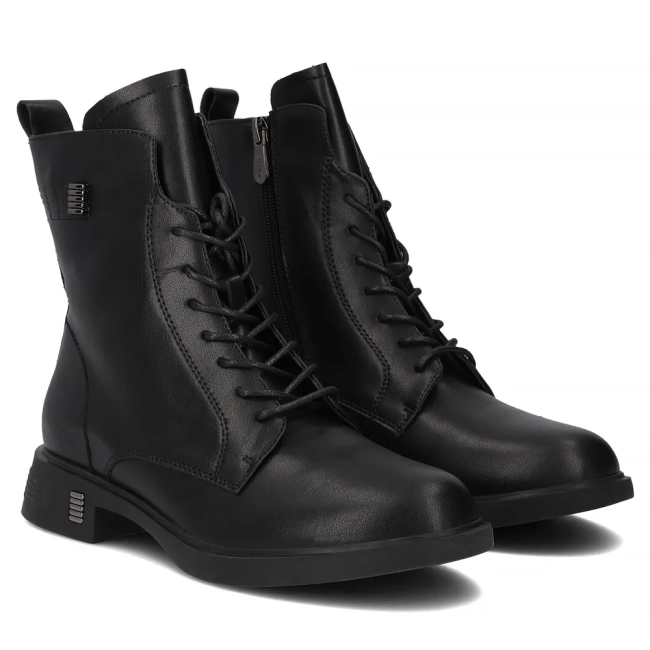 Leather ankle boots Filippo DBT7201/25 BK black