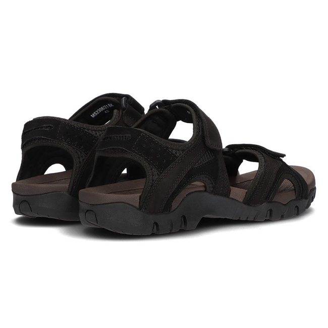 Leather sandals for men Filippo MS2306/21 BK black