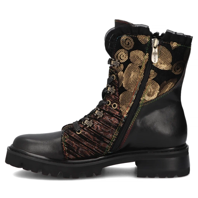 Leather ankle boots Laura Vita kouleo 16 black