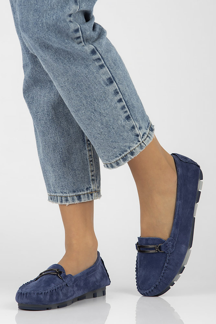 Leather loafers Filippo DP1202/23 BL blue