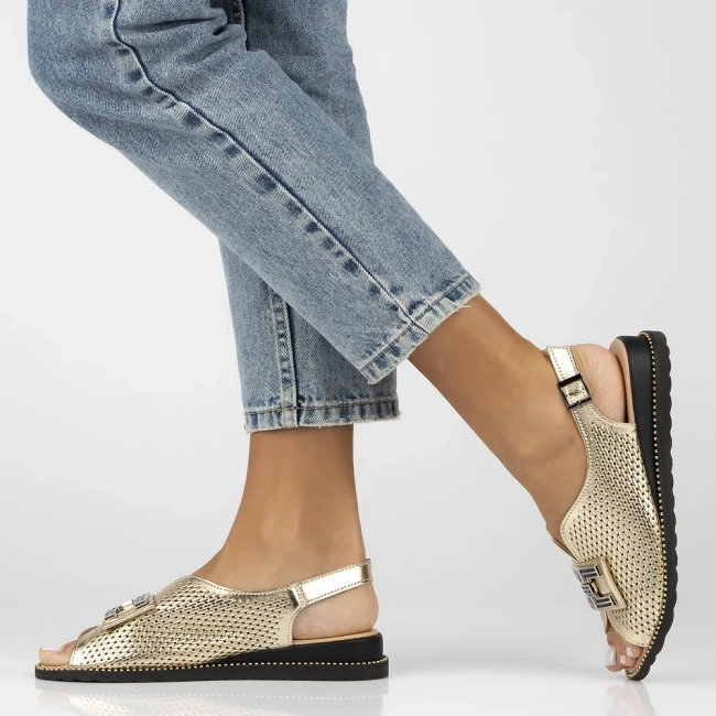 Leather sandals Filippo DS6032/25 GO gold