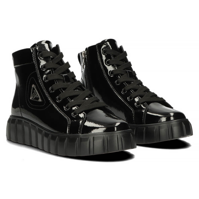 Skórzane trzewiki Filippo DBT4146/22 BK czarne