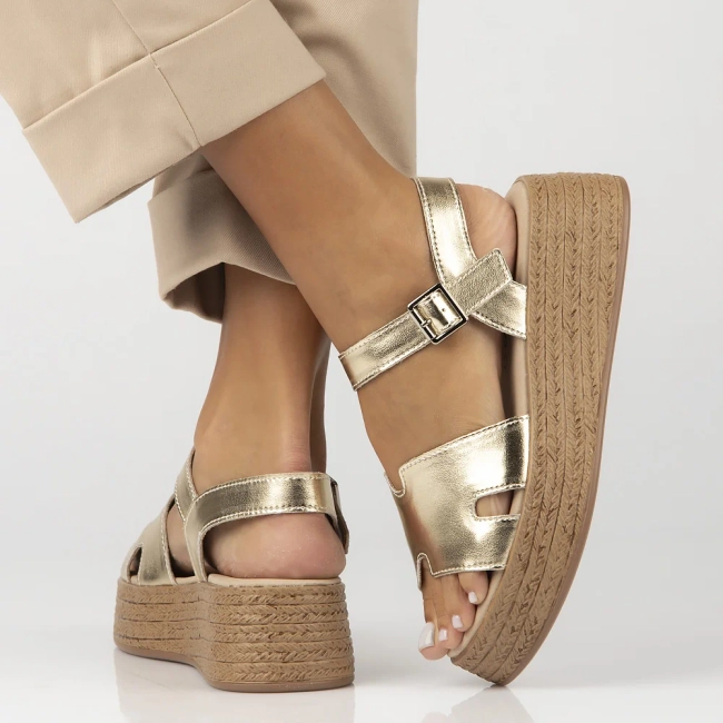 Leather sandals Filippo DS7024/25 GO gold