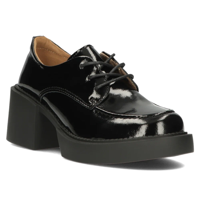 Leather shoes Filippo DP4919/23 BK L black