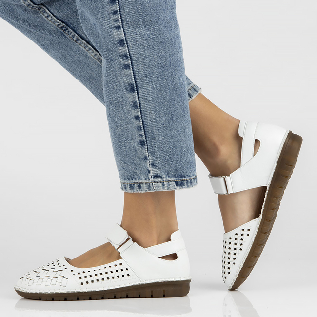 Leather shoes Filippo DP4540/23 WH white