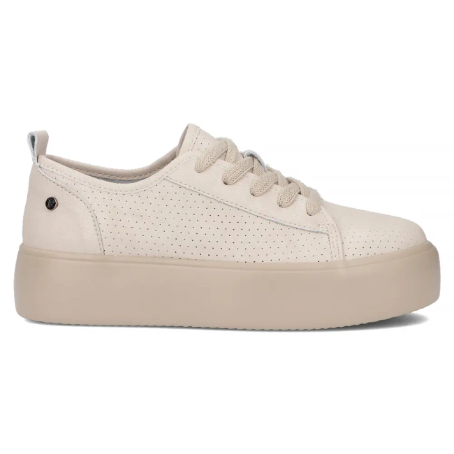 Leather sneakers Filippo DP6116/25 BE beige