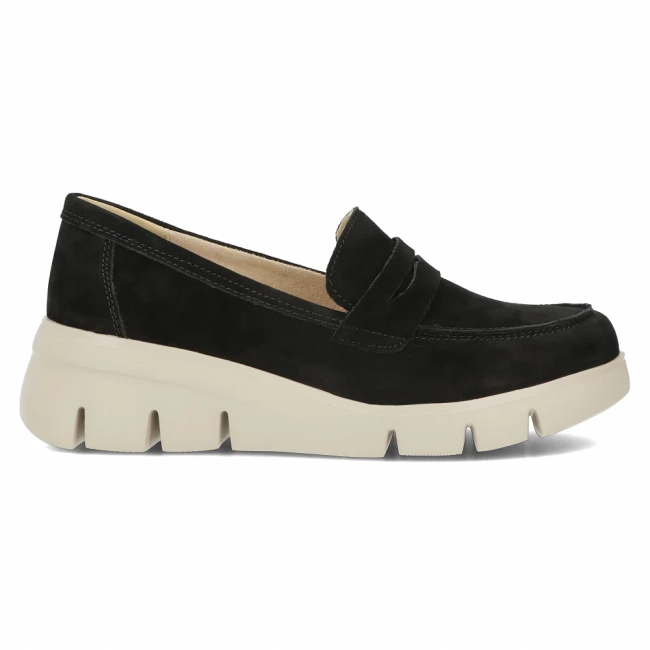 Leather shoes Filippo DP6248/24 BK BE black