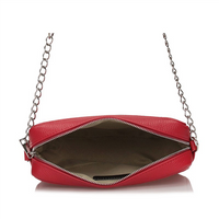 Handbag Toscanio Leather Messenger Bag B6 red