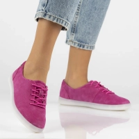 Skórzane półbuty Filippo DP6013/24 FH różowe