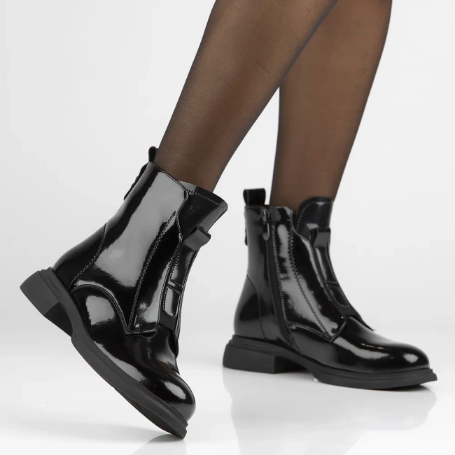 Leather ankle boots Filippo DBT6540/24 BK black