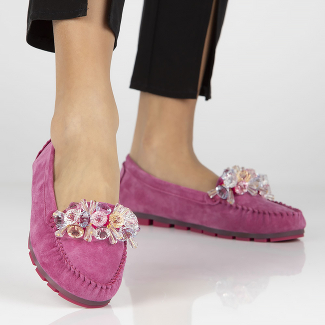 Leather loafers Filippo DP4549/22 FH pink