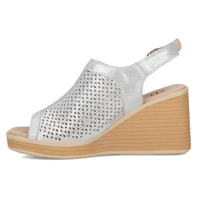 Leather sandals Filippo DS6053/24 SI silver