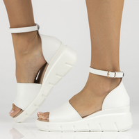 Leather sandals Filippo DS4456/23 WH white