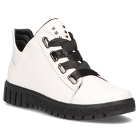 Skórzane trzewiki Filippo DBT3197/22 WH białe