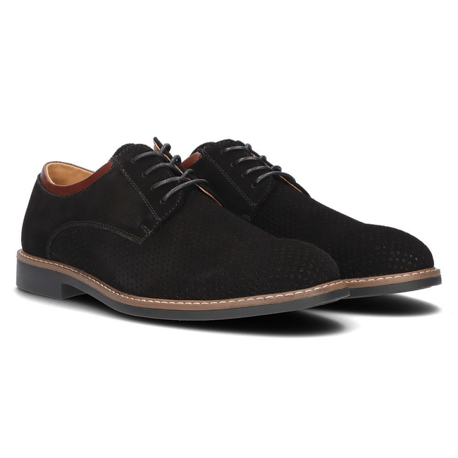Leather shoes Filippo MP2399/21 BK black